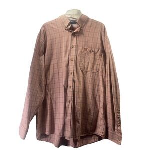 Wrangler George Strait‎ Cowboy Cut Collection Red Blue Plaid Button Down Shirt L